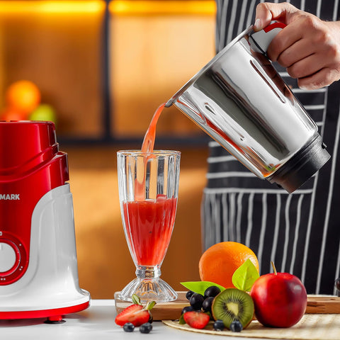 Olsenmark 3 In 1 Mixer Grinder with 20 cm Saucepan