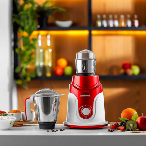Olsenmark 3 In 1 Mixer Grinder with 20 cm Saucepan